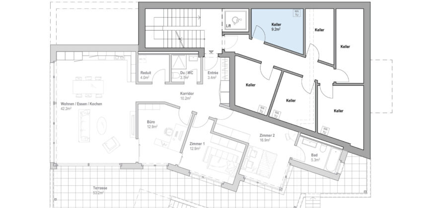 4.5 Zimmerwohnung 1.1 | Residenz Zentaur, Aarau