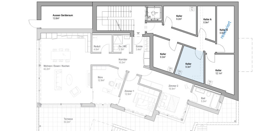 3.5 Zimmerwohnung 1.2 | Residenz Zentaur, Aarau