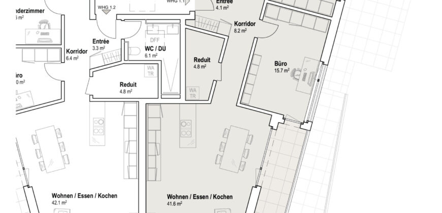 Chnübrächi | 3.5-Zimmer Attikawohnung 1.1